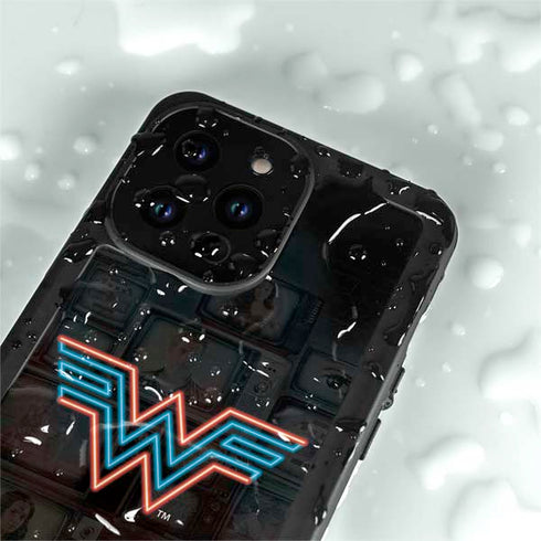 Wonder Woman 1984 (2020) Neon Logo iPhone 15 Pro Waterproof Case